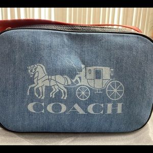 Coach denim crossbody bag.